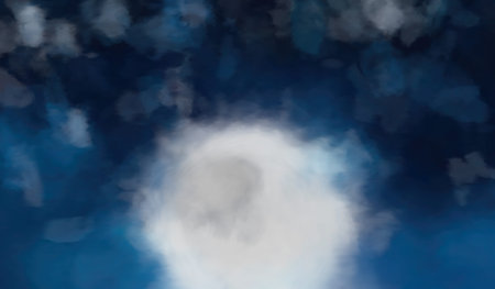 Surreal Blurred Abstract Art Colorful Background, sky with clouds as blurred background