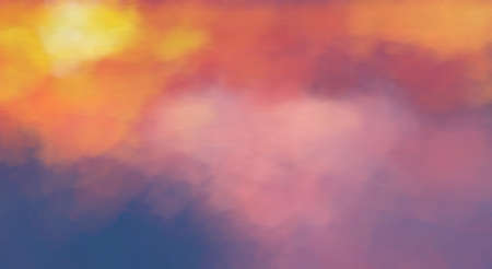Surreal Blurred Abstract Art Colorful Background, sky with clouds as blurred backgroundの写真素材