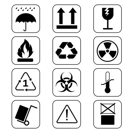 Shipping or cardboard packaging symbolのイラスト素材