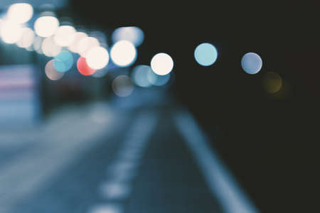 blurred lightsの写真素材