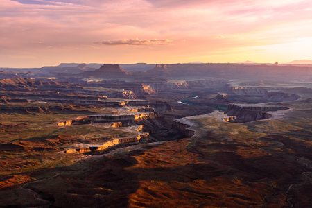 Green River Overlook, Canyonlands National Park, Moab, UTの写真素材