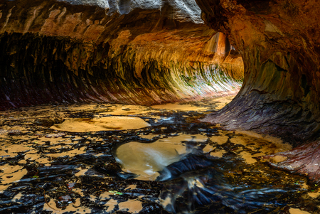 The Subway in Zion National Parkの写真素材