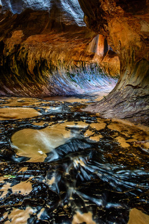 The Subway in Zion National Parkの写真素材