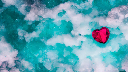 heart-shaped gemstone romantic wallpaper