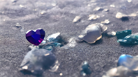 heart-shaped gemstone romantic wallpaper