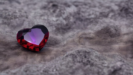 heart-shaped gemstone romantic wallpaperの写真素材