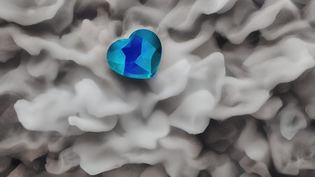 heart-shaped gemstone romantic wallpaper