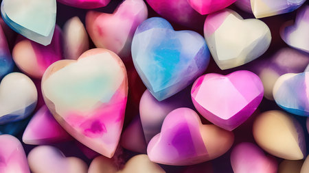 heart-shaped sweets romantic wallpaper