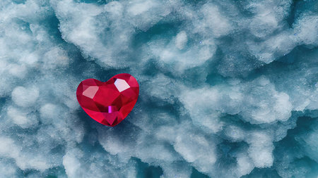 heart-shaped gemstone romantic wallpaper