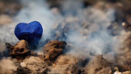 heart-shaped stone romantic wallpaper