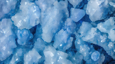 Colorful shiny crystals wallpaper, 3D rendering