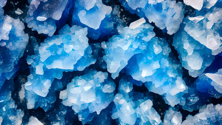 Colorful shiny crystals wallpaper, 3D renderingの写真素材