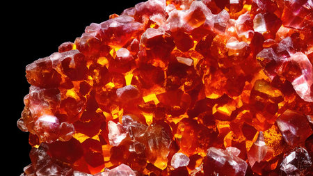 Colorful shiny crystals wallpaper, 3D rendering