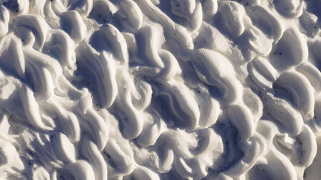 Frozen waves wallpaper 3D illustration
