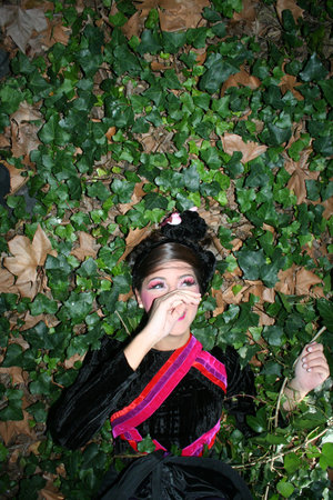 Smiling Model in Nature Park