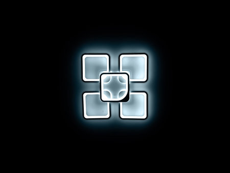 art led lamp technology element decor, Black and White square light led lamp technology, interior,...