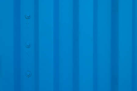Blue shipping container close upの写真素材