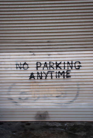 No parking warning signの写真素材