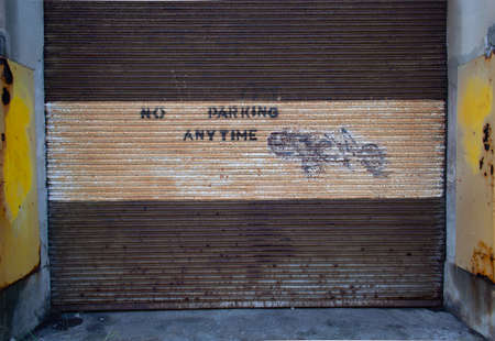 No parking warning signの写真素材