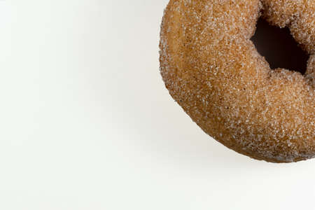 Doughnut closeup with white backgroundの写真素材