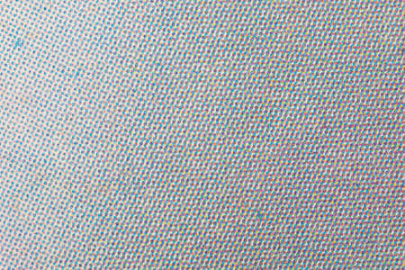 Macro image of vintage CMYK printer texture from an old comic bookの写真素材