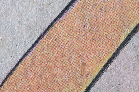Macro image of vintage CMYK printer texture from an old comic bookの写真素材