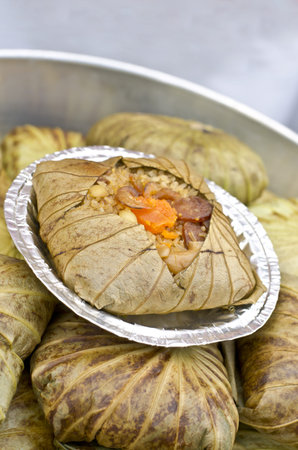 Steamed Rice in Lotus Leaf