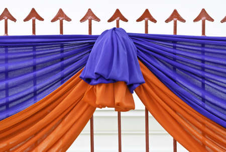 Art of fabric tied for Enrichmentの写真素材