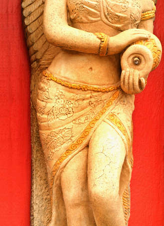 Statue of a woman, body-artの写真素材