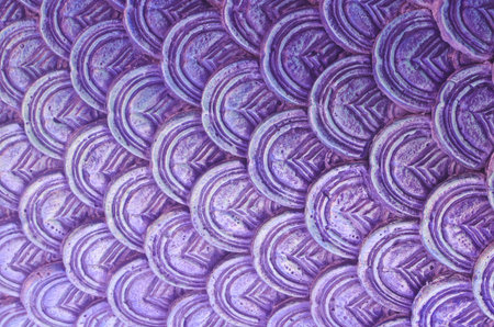 Naga scale or feather pattern backgroundの写真素材