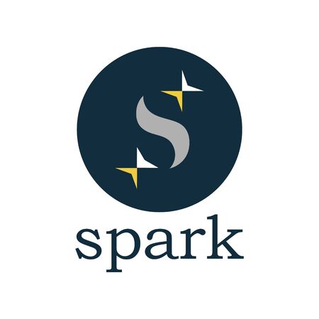 simple modified of an A letter with spark twinkle stars. Easy to understand at the first sight. The logo that make your business more sparklingのイラスト素材