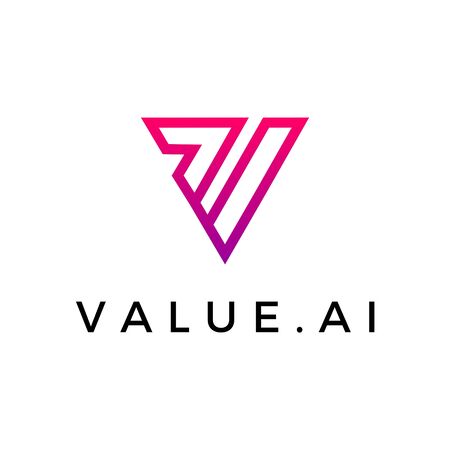 an abstract object of triangle, subtled shape of V A and Iのイラスト素材