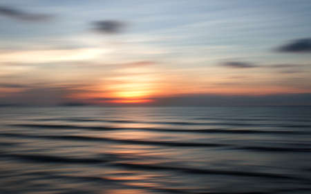 Abstract motion blur sunset nature backgroundの写真素材