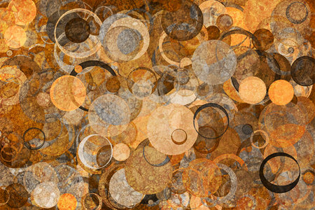 Colorful random circles or bubbles shape & pattern for design background