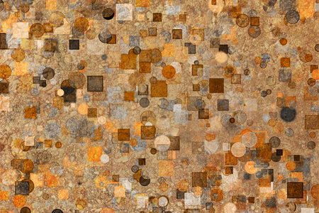 Colorful random circles or bubbles shape & pattern for design background