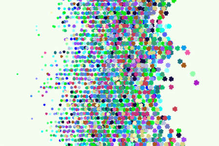 Vector graphic. Colored abstract overlapping star shape pattern. Good for web page, wallpaper, graphic design, catalog, texture or background.のイラスト素材