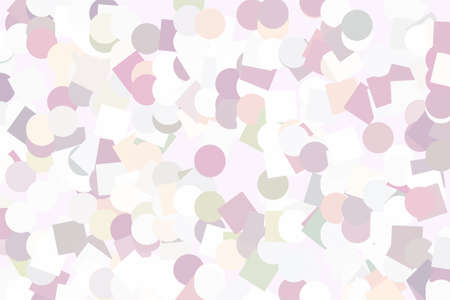 Vector graphic. Colored abstract overlapping ellipseのイラスト素材