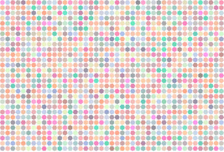 Abstract colored hexagon shape pattern. Good for web page, wallpaper, graphic design, catalog, texture or background. Style of mosaic or tile. Vector graphic.のイラスト素材