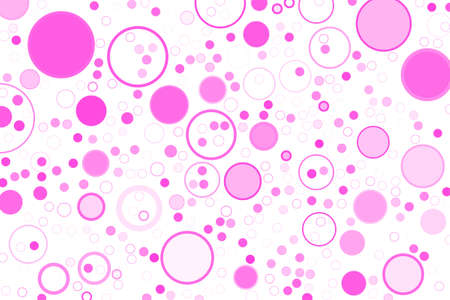 Abstract colored circles, bubbles, sphere or ellipses shape pattern.  Vector graphic.のイラスト素材
