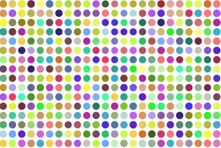 Abstract colored circles, bubbles, sphere or ellipses shape pattern.   Style of mosaic or tile. Vector graphic.のイラスト素材