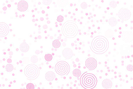 Abstract colored twirl circle line, path or  shape pattern. Good for web page, wallpaper, graphic design, catalog, texture or background. Vector graphic.のイラスト素材