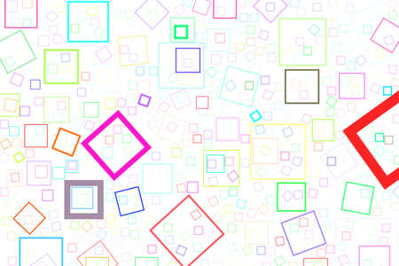 Abstract colored square, rectangle shape pattern.   Vector graphic.のイラスト素材