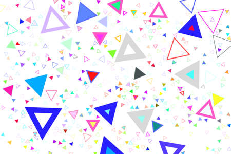 Abstract colored triangle shape pattern. Good for web page, wallpaper, graphic design, catalog, texture or background. Vector graphic.のイラスト素材