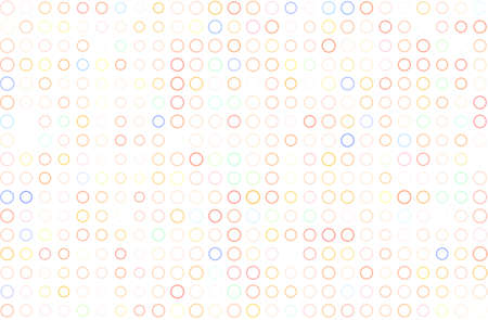 Abstract colored circles, bubbles, sphere or ellipses shape pattern. Good for web page, wallpaper, graphic design, catalog, texture or background. Style of mosaic or tile. Vector graphic.のイラスト素材