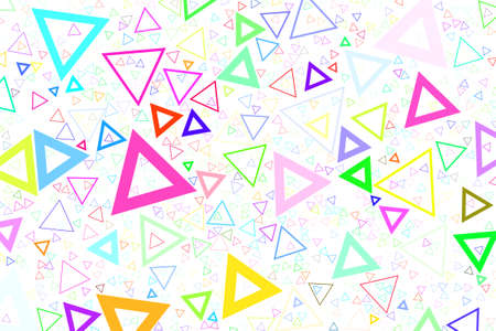 Abstract colored triangle shape pattern.のイラスト素材
