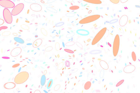 Abstract colored circles, bubbles, sphere or ellipses shape pattern.のイラスト素材