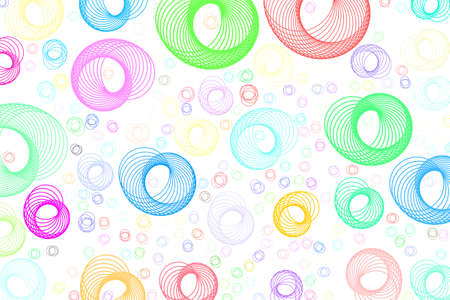 Abstract colored springs shape pattern. Good for web page, wallpaper, graphic design, catalog, texture or background. Vector graphic.のイラスト素材