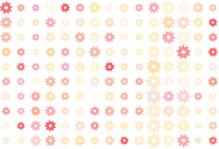 Abstract colored star shape pattern. Good for web page, wallpaper, graphic design, catalog, texture or background. Style of mosaic or tile. Vector graphic.のイラスト素材