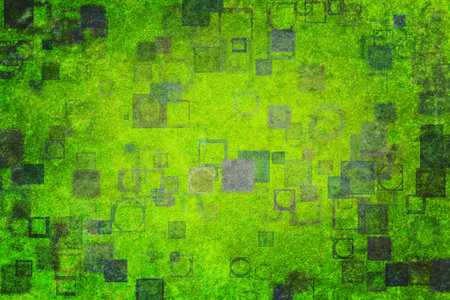 Random square shape, digital generative art for design texture & background, grunge & roughの写真素材