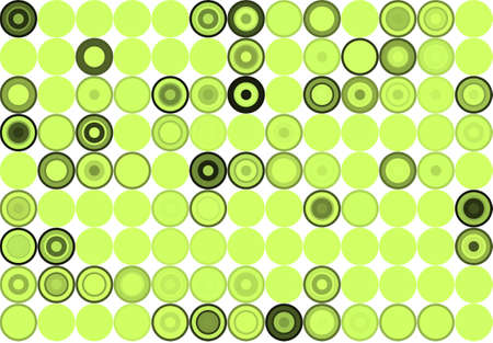 Abstract colored circles, bubbles, sphere or ellipses shape pattern. Good for web page, wallpaper, graphic design, catalog, texture or background. Style of mosaic or tile. Vector graphic.のイラスト素材